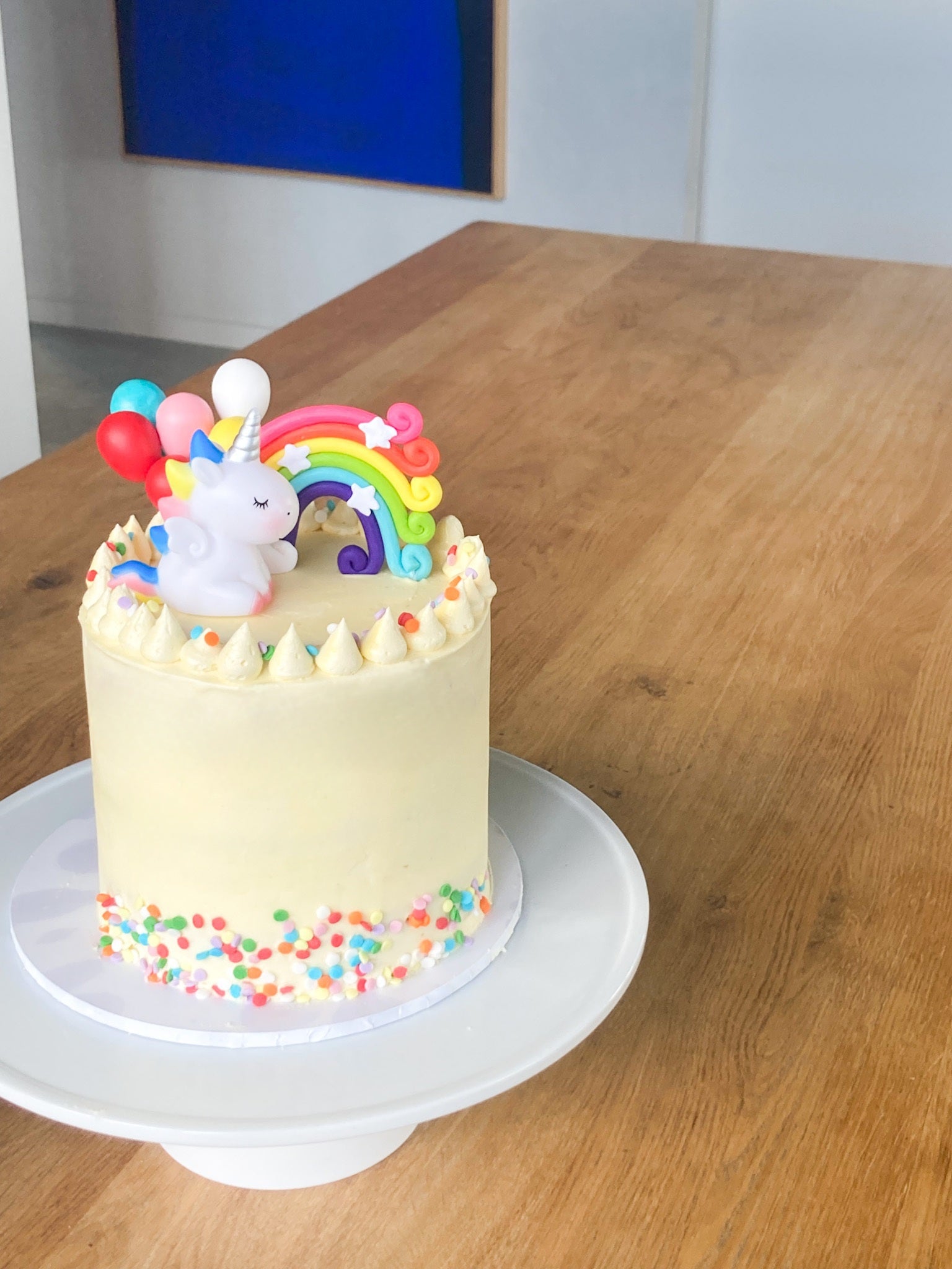 Rainbow Unicorn cake