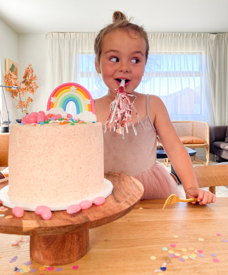 Raspberry Rainbow Cake