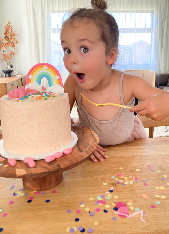 Raspberry Rainbow Cake