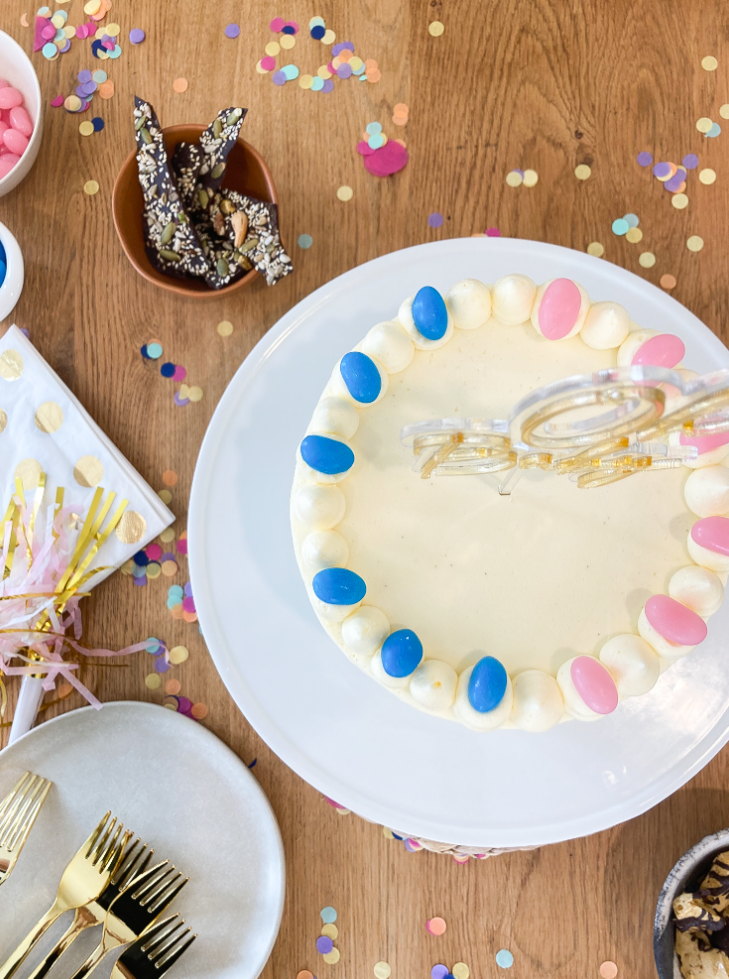 Gender Reveal Cake