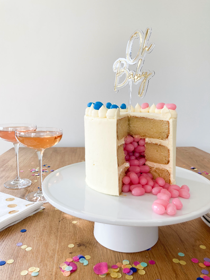 Gender Reveal Cake