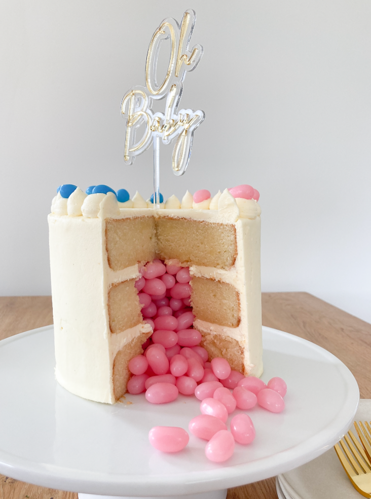 Gender Reveal Cake