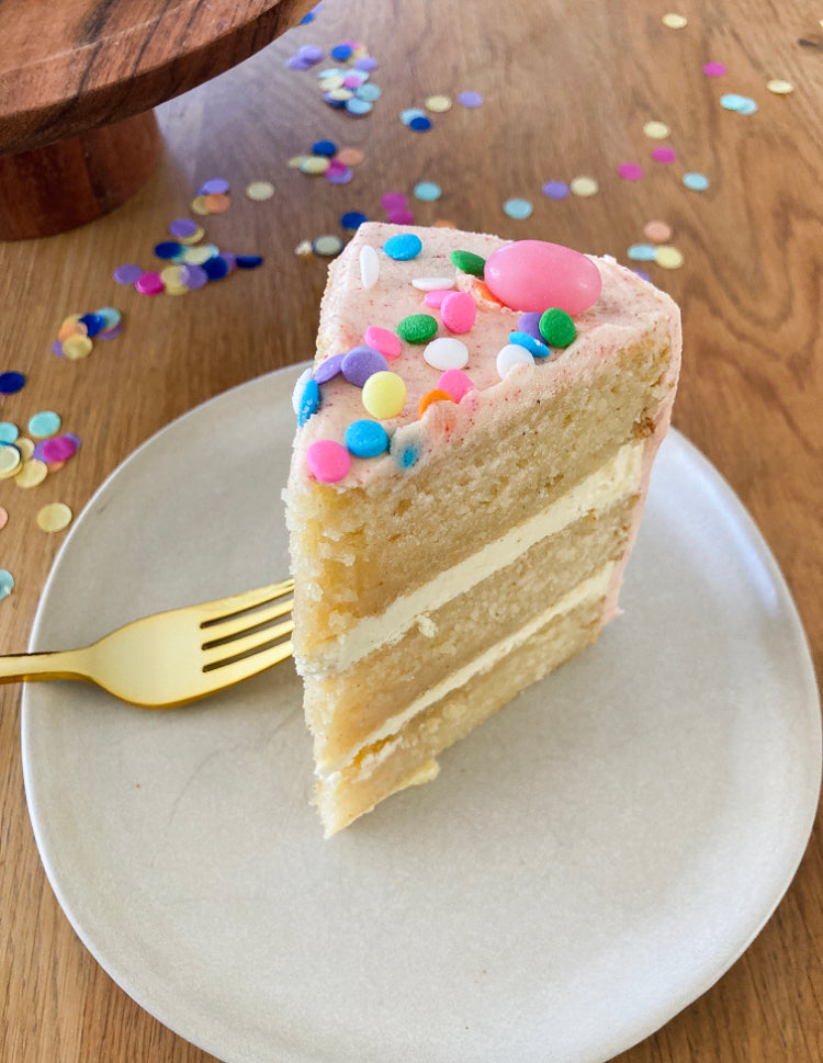 Raspberry Rainbow Cake