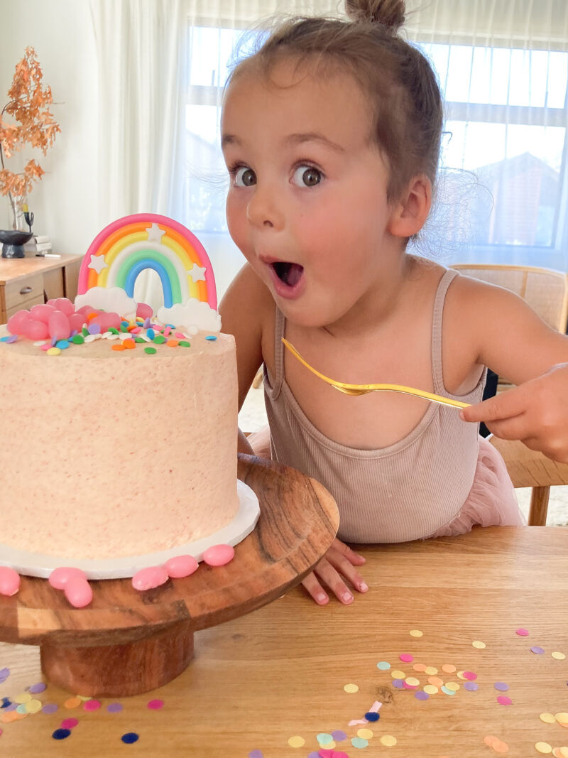 Rainbow Cake Filing Raspberry Raspberry Rainbow Cake Kit - crumbs & confetti