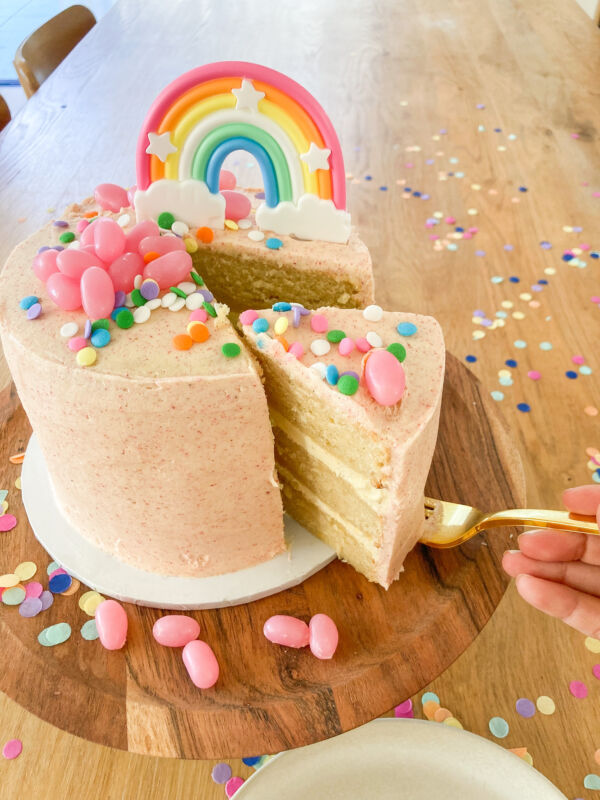 Rainbow Cake Filing Raspberry Raspberry Rainbow Cake Kit - crumbs & confetti